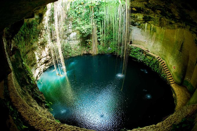 LDS Tour to Ek Balam + Cenote - Cenote Hubiku swim: underground river time