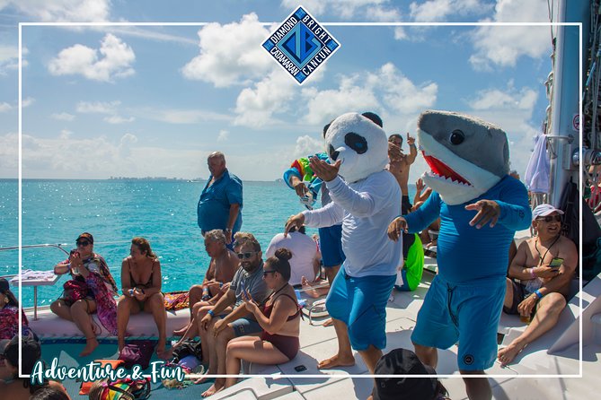 Luxury Catamaran tour to Isla Mujeres with Transportation from Cancun - The Catamaran Open Bar, Crew, and Group Energy