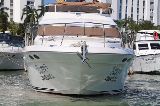 Luxury Yacht in Paradise and snorkel by Isla Mujeres - Drinks, Food, and What’s Not Included