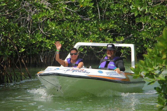 Mangrove and Lagoon Speed Boat Tour - Lagoon Nichupte mangroves, not a generic Cancun cruise