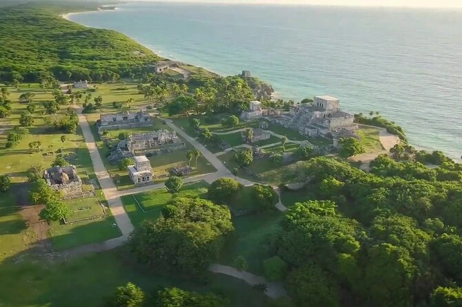 Maya Adventure from Cancun Coba and Tulum Ruins with Cenote swim - Tulum’s Walled Coastal Site, Frescoes Temple, and the Castillo View