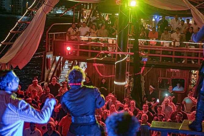 Night Pirate Show in Cancun aboard a Pirate Ship Lobster Dinner - The open bar and the party rhythm (including wine)