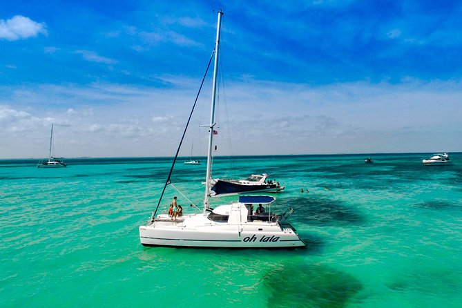 Private Catamaran from Cancun to Isla Mujeres | For up to 25 ppl - Cancun marina to Isla Mujeres: what this private catamaran day feels like