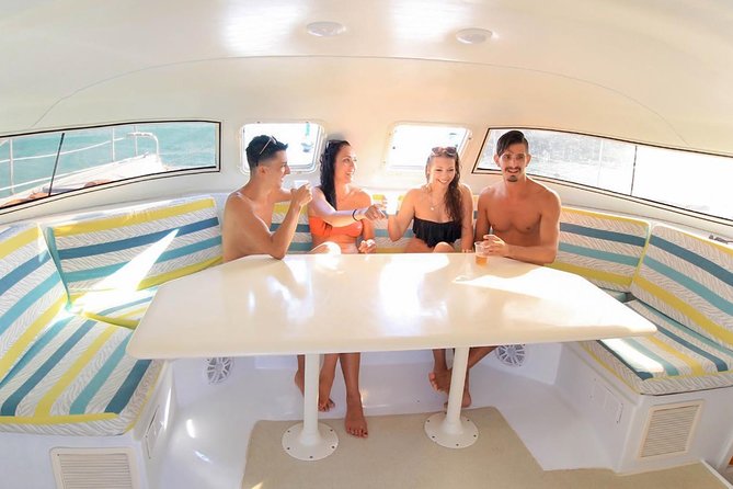 Private Catamaran from Cancun to Isla Mujeres | For up to 25 ppl - Stop 1: Manchones reef and the Museo Subacuatico de Arte snorkel