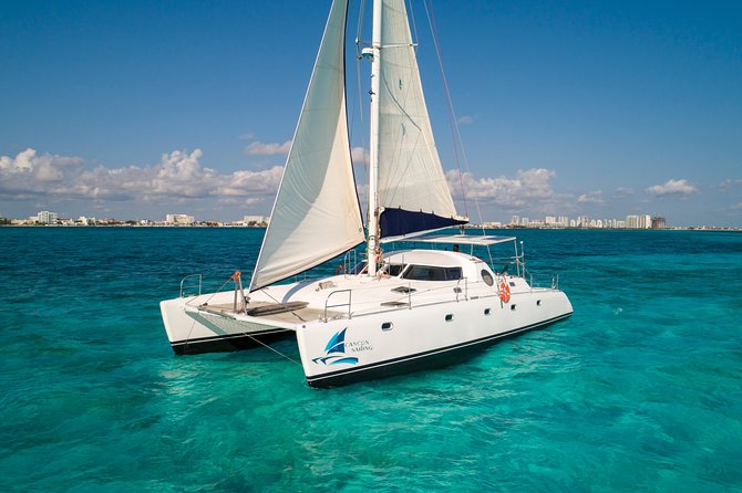 Private Catamaran from Cancun to Isla Mujeres | For up to 40 pp - Drinks, Hosts, and the Crew Energy That People Remember
