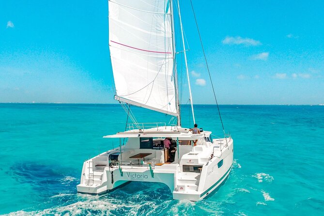 Private Luxury Catamaran Cancun to Isla Mujeres | For up to 30 pp - Open bar all day? Plan it like a smart adult