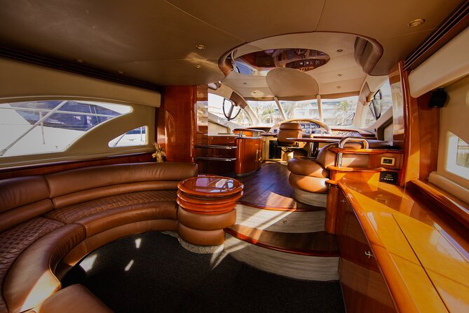 Private Luxury Sunset Dinner Cruise – 51' Leopard Yacht in Cancun - The Chef-Led Five Courses: This Is the Heart of the Night