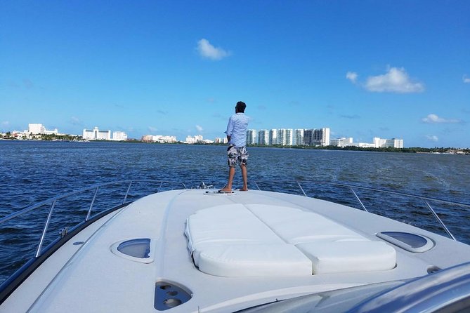 Private SUNSEEKER 60 Yacht Experience for up to 20 Guests - What you’ll see on the water: Cancun views versus Isla Mujeres time