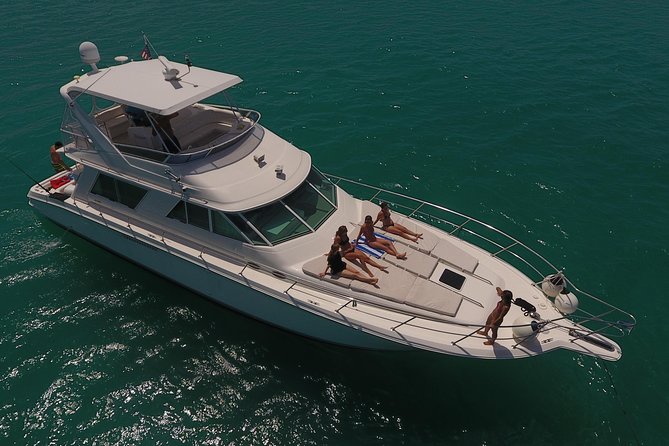 Rent a Private Yacht or Boat for 4 hrs from Playa Mujeres -SR55H4 - The Half-Day Flow: From Marina Hacienda del Mar to Isla Mujeres Water Time