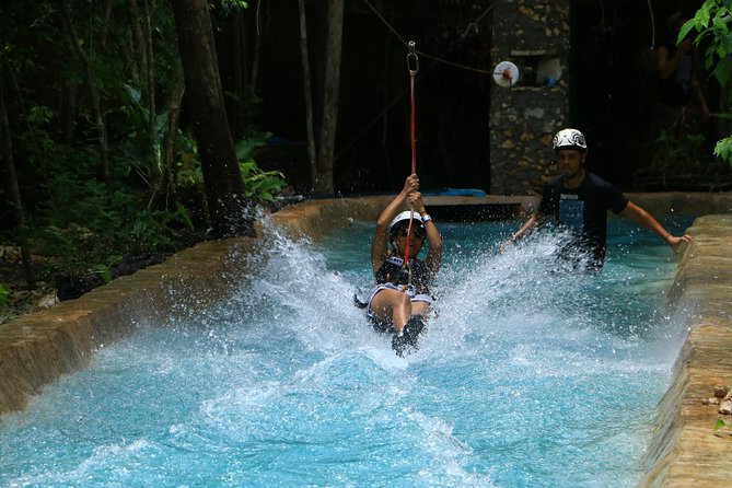 Selvatica Adventure Park ATV and Ziplines in Cancun and Riviera Maya - Stop 1: The treetop 10 zipline circuit, plus AquaZip