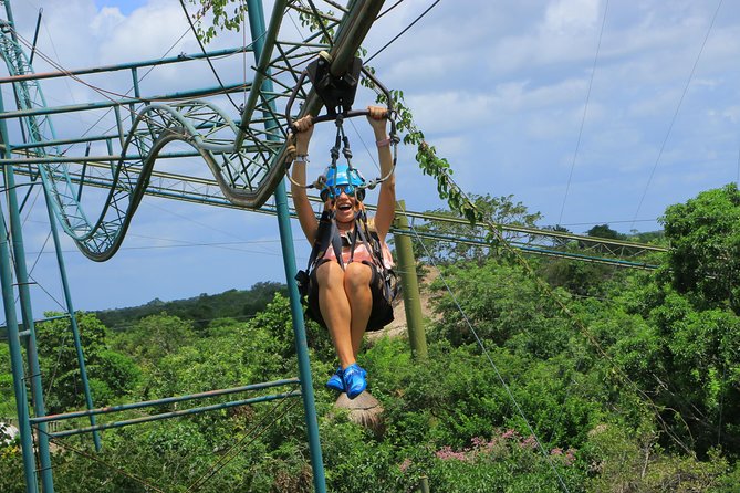 Selvatica Adventure Park ATV and Ziplines in Cancun and Riviera Maya - Stop 2: Tarzania zipline coaster through the jungle