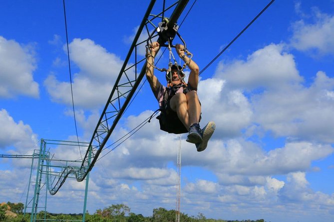 Selvatica Park Ziplines, Cenote, and ATV Tour From Cancun and Riviera Maya - Bungee swing and parachute style thrills: where timing meets courage