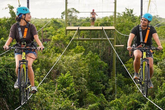 Sky Trail: Sky Bike, Tarzania, Bungee Swing & Zip Line with lunch - Bungee swing, the moment you stop thinking and react