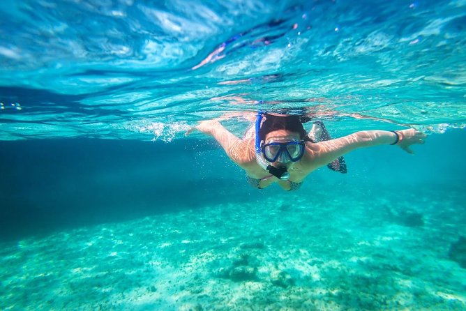Snorkel and swim in Cozumel el Cielo Reef, Palancar and Colombia - Reef stop 1: Parque Nacional Arrecifes de Cozumel and El Cielo starfish time