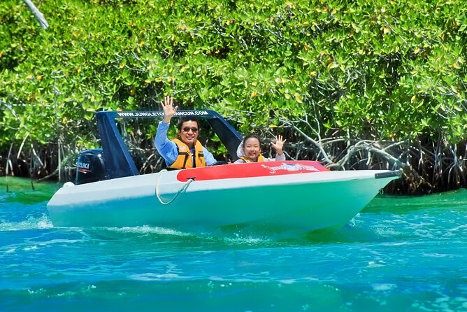 Speedboat across the Mangroves & Snorkel with Jet Ski Rental - Snorkeling at Punta Nizuc and the Cancun Underwater Museum of Art