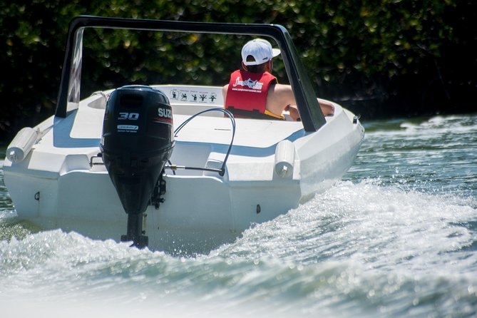 Speedboat and snorkel tour: Single Passenger Boat - Small group, personal control, and how to make it smooth