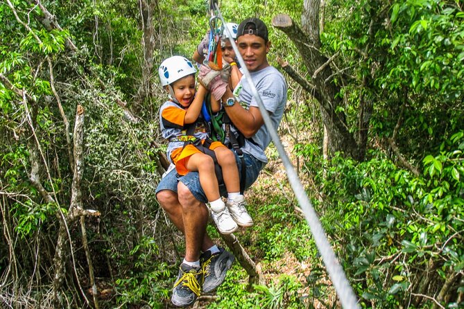 The Best Adrenaline Park! ATV´s Ziplines & Cenote swim experience from Cancun - Ziplining Over Jungle Trees: Easy to Join, Not Always Extreme