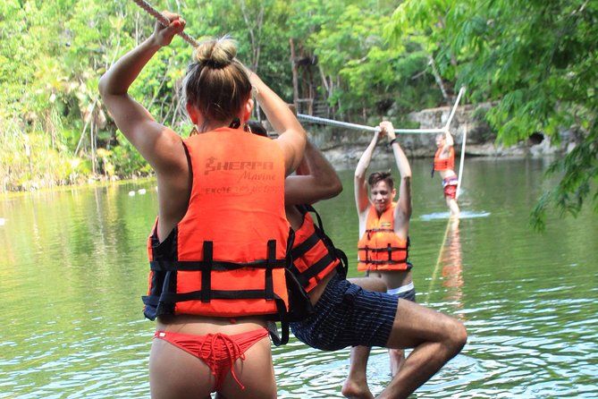 The best ATVs, zipline, cenote tour with lunch and transportation - Zip Lines Through the Canopy: How Much Time You Get