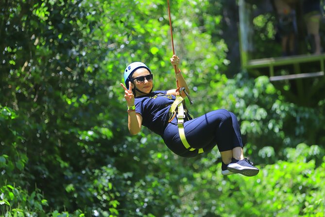 Top ATV's in Mexico includes Cenote, Ziplines, snack & transport. - Zipline Circuit: Safety First, Phones Last
