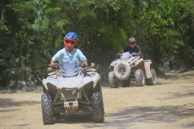 Top ATV's in Mexico includes Cenote, Ziplines, snack & transport. - ATV Jungle Road Time: Mud, Control, and Who Can Drive