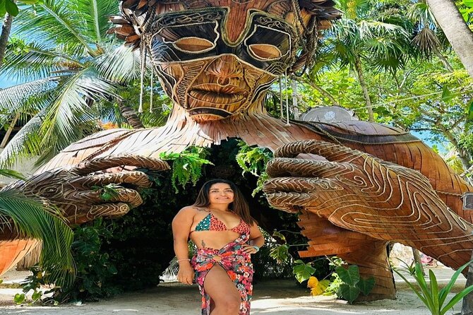 Tulum and Cenotes Tour Casa Tortuga plus Mother Nature Sculpture - The big picture: ruins, sculpture, cenotes, then shopping