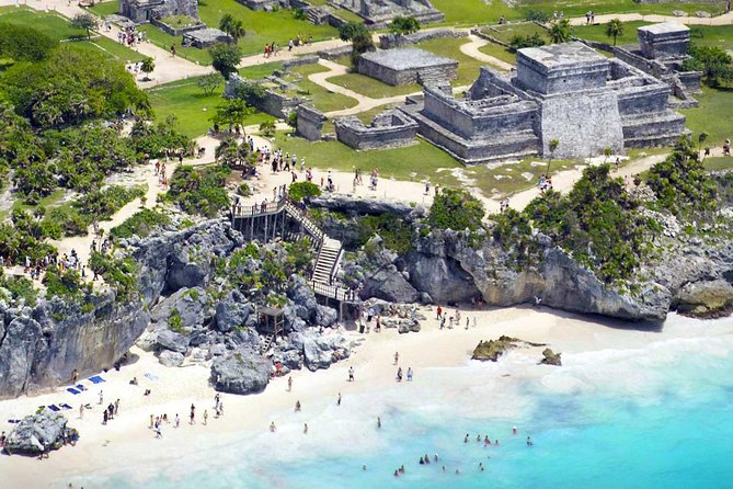 Tulum and Coba 4x1 with Cenote, Playa del Carmen, Mayan Village All Inclusive Tour - Cobá: Nohoch-Mul, the 40-meter climb, and a big-city vibe