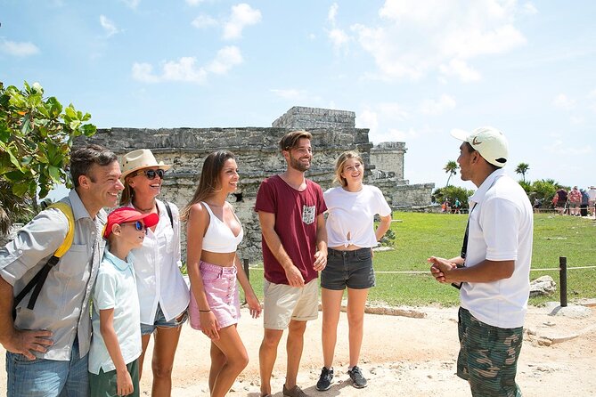 Tulum Express from Cancun and Riviera Maya - Stop 1: Tulum Archaeological Site, ruins plus your included beach swim