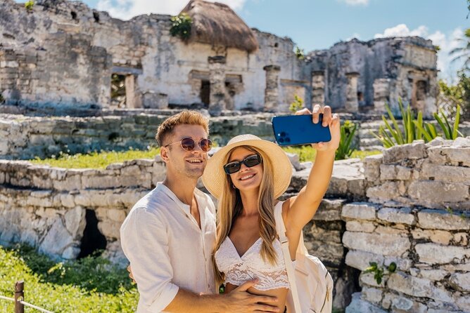 Tulum Mayan Ruins and Cenote Swim from Cancun - Stop 2: Cenote Puerta Maya Snorkel Swim and Cooling Off