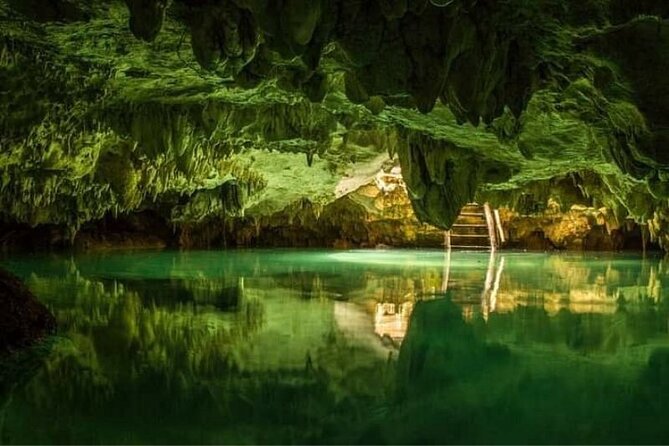 Tulum Ruins visit cenotes house turtle and Sculpture Come to Light - Stop 1: Escultura Ven A La Luz (Mother Nature) and the photo line
