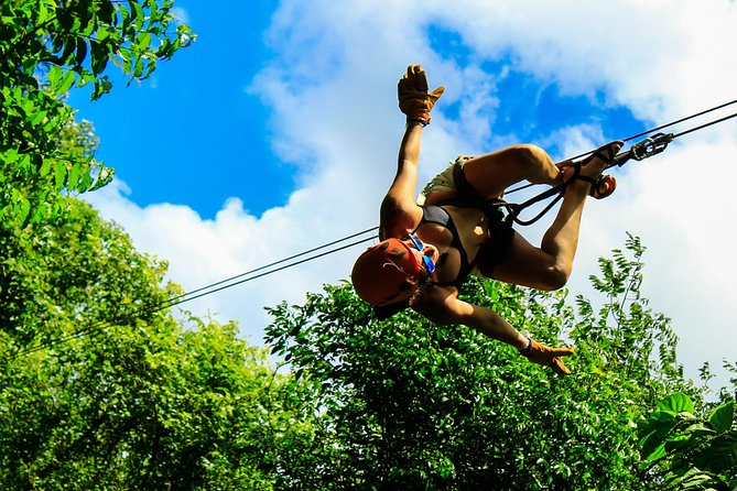 Ultimate 5x1 Combo with ATV, Ziplines, Cenote & Reef Snorkeling - Cenote Verde Lucero: a freshwater swim in the Maya jungle