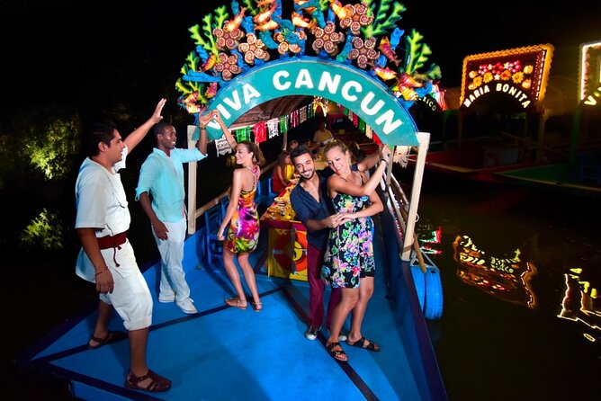 Xoximilco party in Cancun - Entering Xoximilco: carnival games, a musical start, and instant group energy